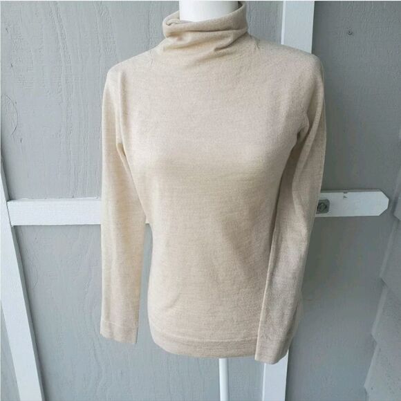 Cerruti 1881 Maglia Beige 100% Virgin Wool M - Picture 1 of 11